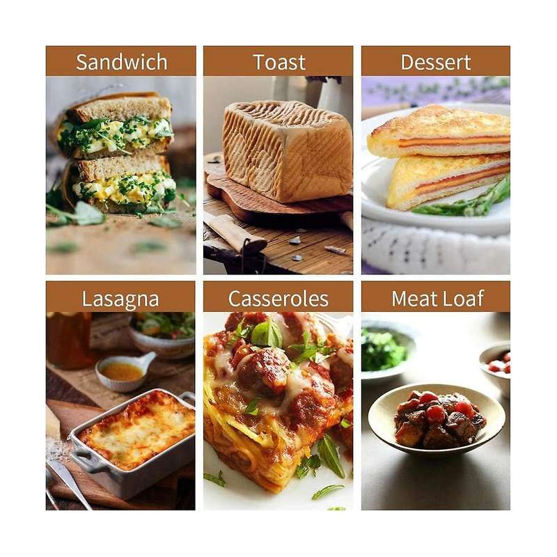 Loaf Pan with Lid Nonstick Bread Toast Mould Mini Square Toast Box for Home Baking Perfect Baking Se