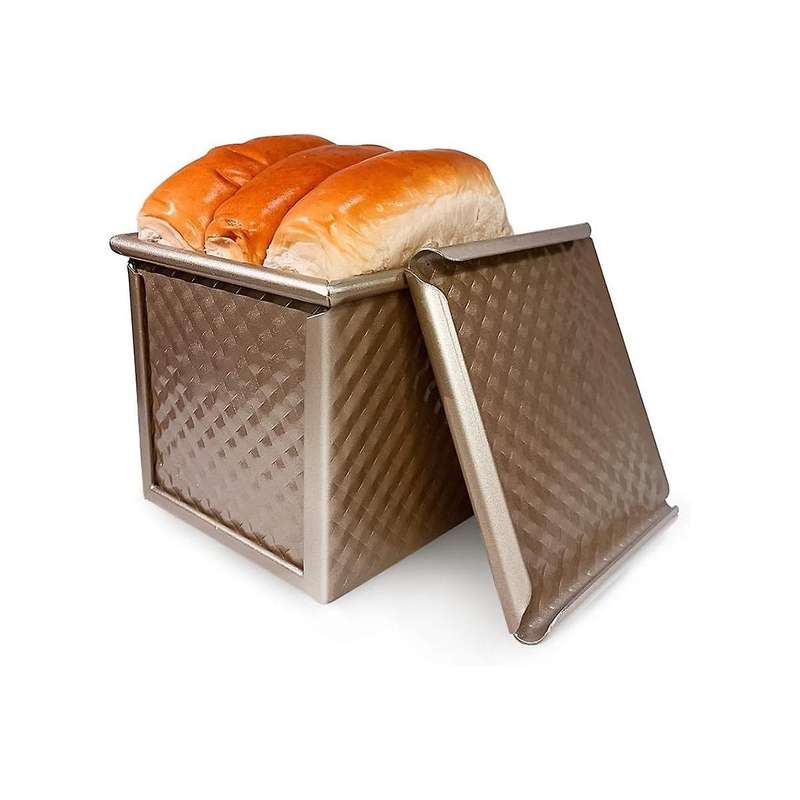 Loaf Pan with Lid Nonstick Bread Toast Mould Mini Square Toast Box for Home Baking Perfect Baking Se