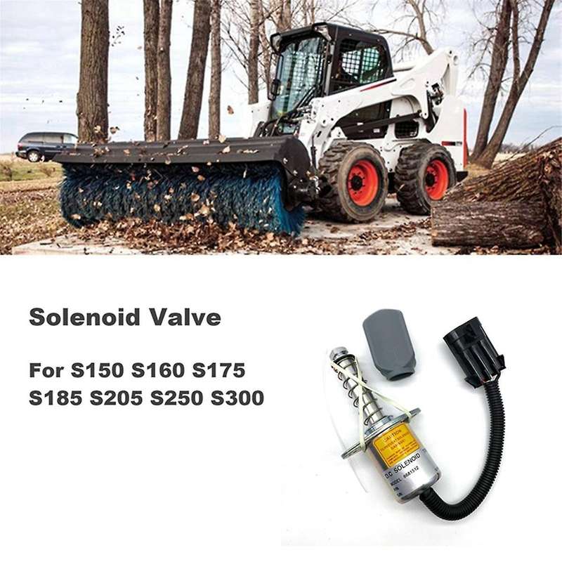 Loader Accessories 6681512 Flameout Solenoid Valve/brake Solenoid Valve for Bobcat S150 S160 S205 S2
