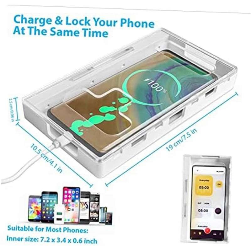 Lock Box Safe Electronic Timer Lock Timer Phone Cabinet Storage Box Mobile Phone Lock Box Password B