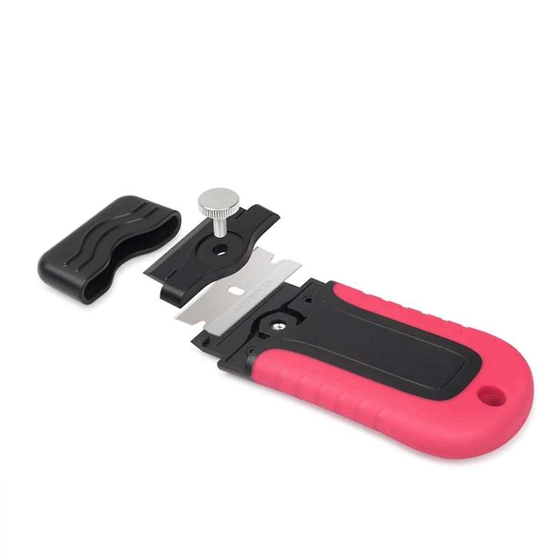 Locking Blade Scraper with Safety Cap, Glass Cooktop Scraper Paint and Old Label