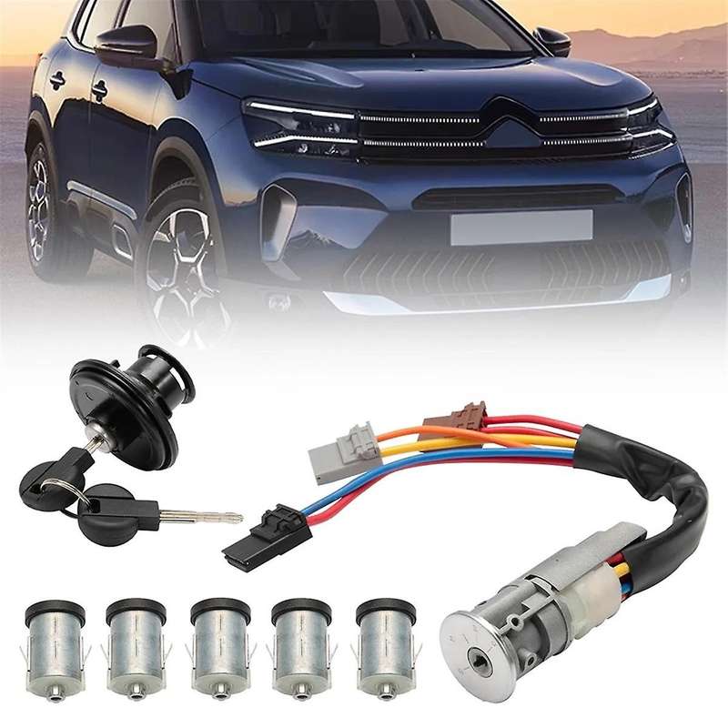 Lock Set Ignition Switch Kit 4162F4 4162L9 4162S1 4162-S1 for Jumpy Expert Scudo Door Lock Barrels
