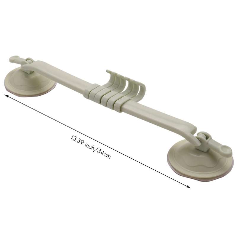 Lock Type Suction Cup 6 Hook Kitchen Toilet Bathroom Wall Row Hook Nail Free No Mark Multi-purpose