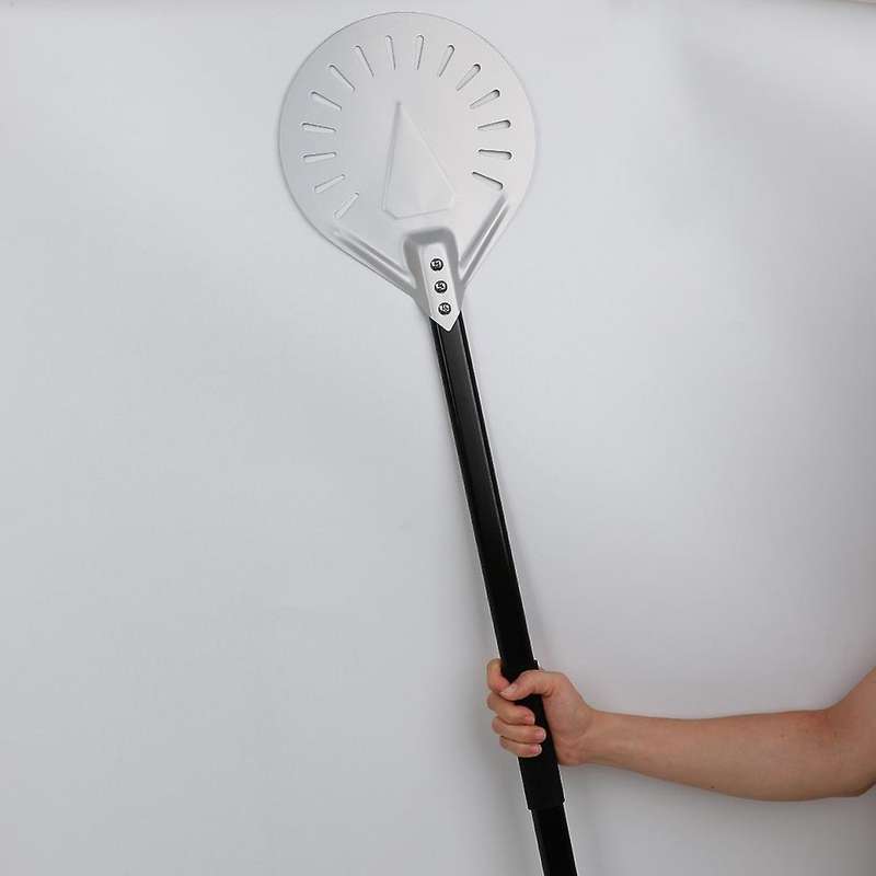 Long Handle 7 Inch Perforated Removable Pizza Turning Pizza Shovel Aluminum Pizza Paddle