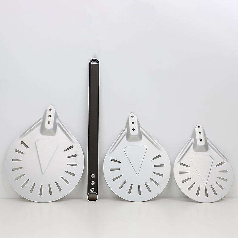 Long Handle 7 Inch Perforated Removable Pizza Turning Pizza Shovel Aluminum Pizza Paddle
