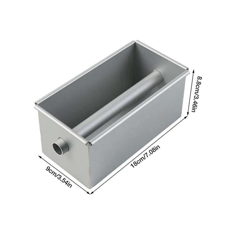 Long Cake Baking Pan Non-stick Flowing Heart Cake Mold Aluminium Alloy Square Bread Loaf Pan with Ce