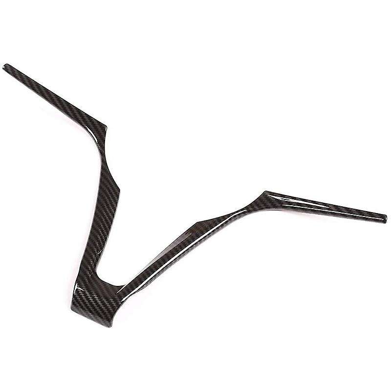 Look Steering Wheel V-Shaped Frame Trim for Stelvio 2017-2019 Car Carbon fiber pattern