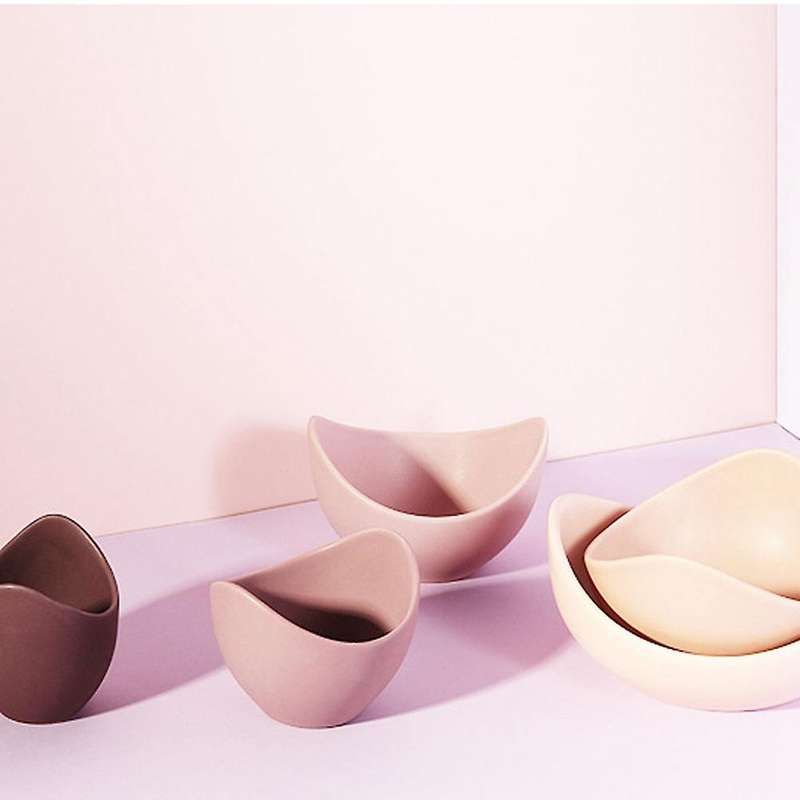 Lotus Ceramic Bowl Dishes and Plates Sets Fruit Plate Simple Decor Storage Fruit Ceramic Dinner Plat