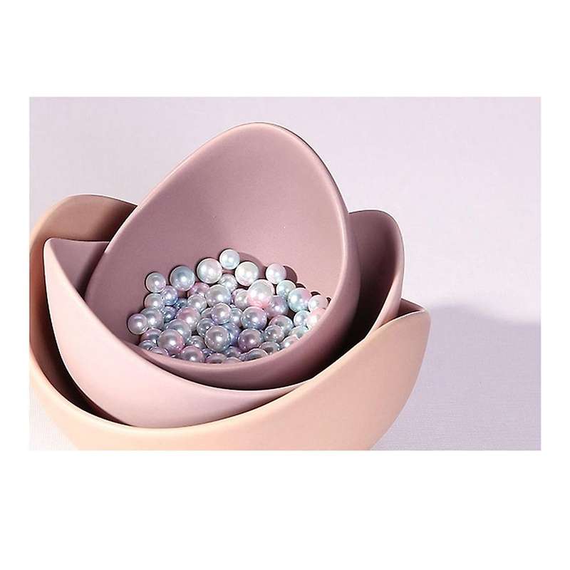 Lotus Ceramic Bowl Dishes and Plates Sets Fruit Plate Simple Decor Storage Fruit Ceramic Dinner Plat
