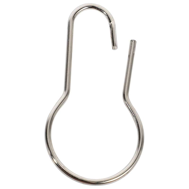 Lot of 100 iron Shower Curtain Hooks Rings Clips