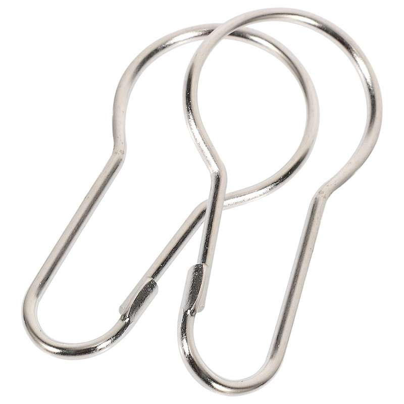 Lot of 100 iron Shower Curtain Hooks Rings Clips