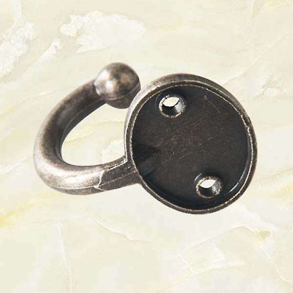 Lot 6pcs Retro Coat Hat Hook Door Wall Hanger Alloy 35 x 30mm -Bronze