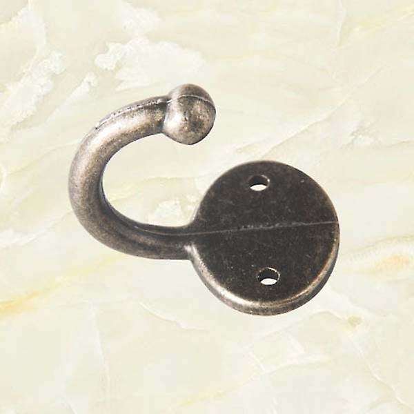 Lot 6pcs Retro Coat Hat Hook Door Wall Hanger Alloy 35 x 30mm -Bronze