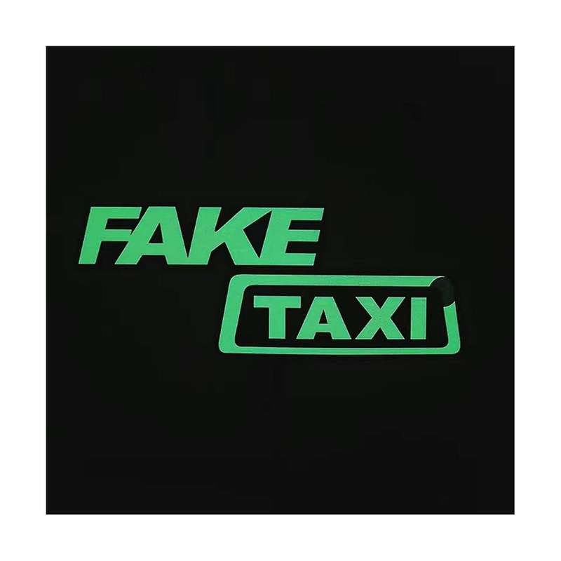 Love Funny Taxi Window Car Sticker Light Emitting Racing Car Glow Panel Windshield for Styling Deco