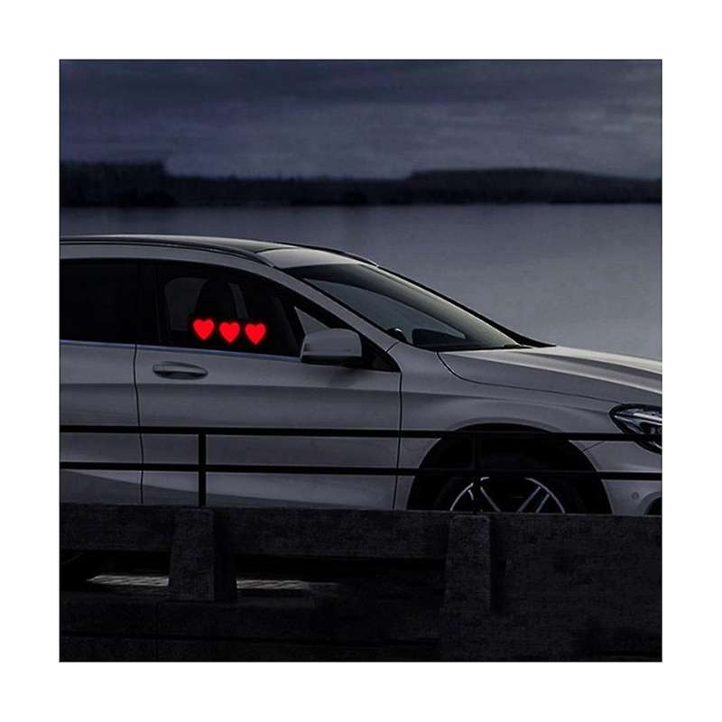 Love Funny Taxi Window Car Sticker Light Emitting Racing Car Glow Panel Windshield for Styling Decor