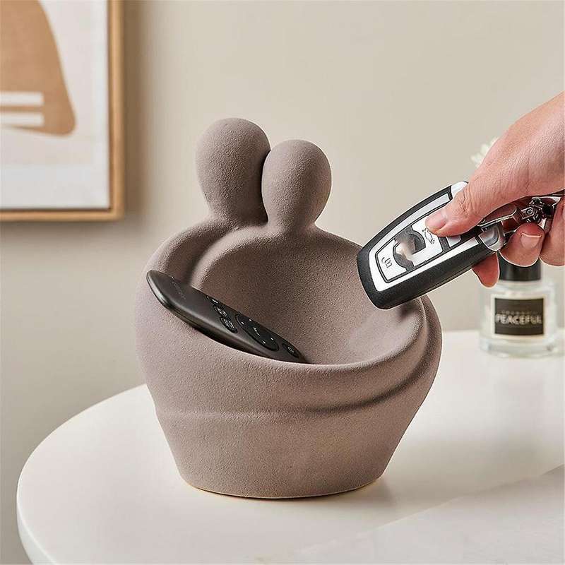 Lovers Statue with Bowl Storage Box for Keys Jewelry Figurine Resin Home Decor Table Decoration Sulp