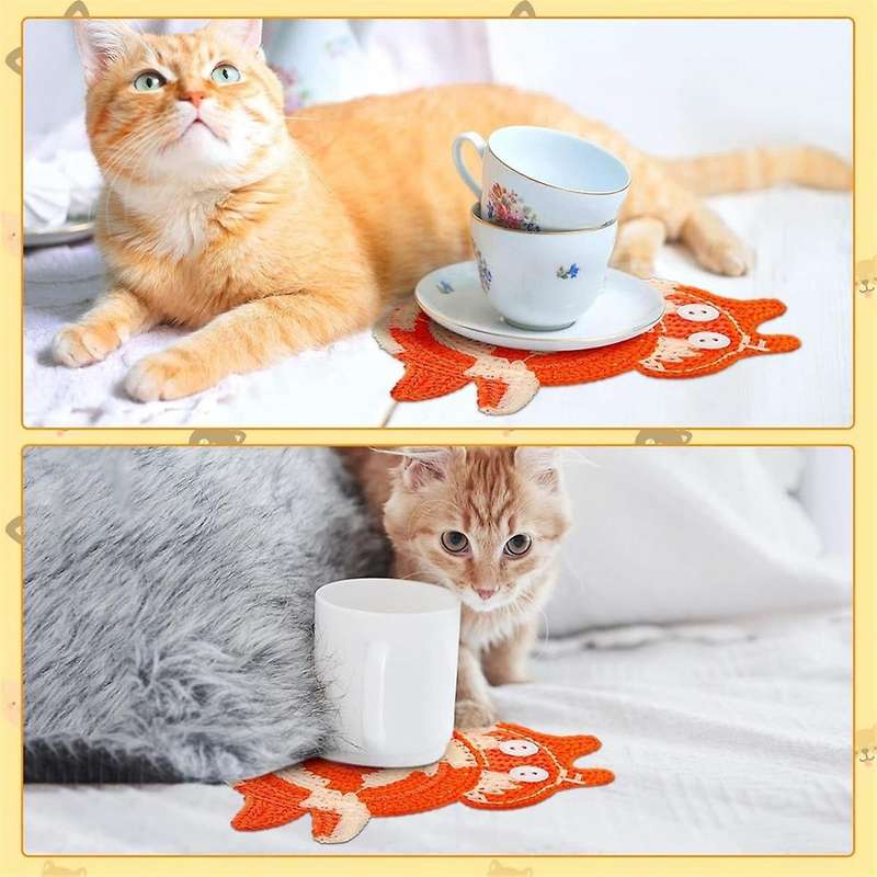 Lovers 3PCS Coaster Woven Cute Coaster Insulation Coaster Coffee and Tea Coaster