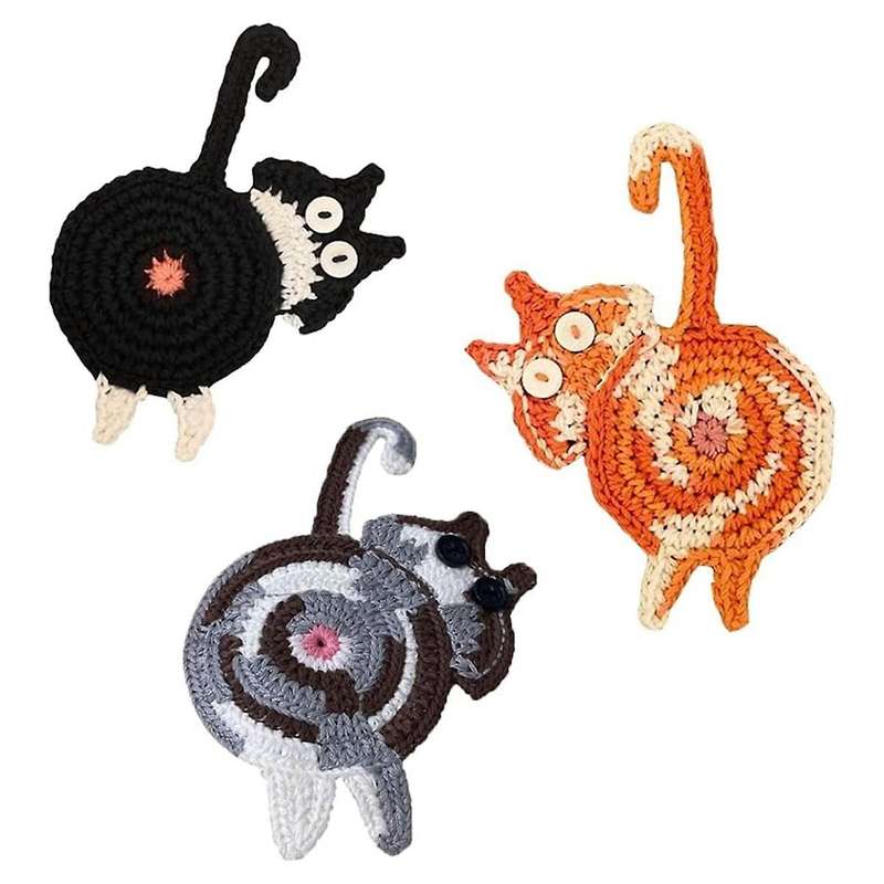 Lovers 3PCS Coaster Woven Cute Coaster Insulation Coaster Coffee and Tea Coaster