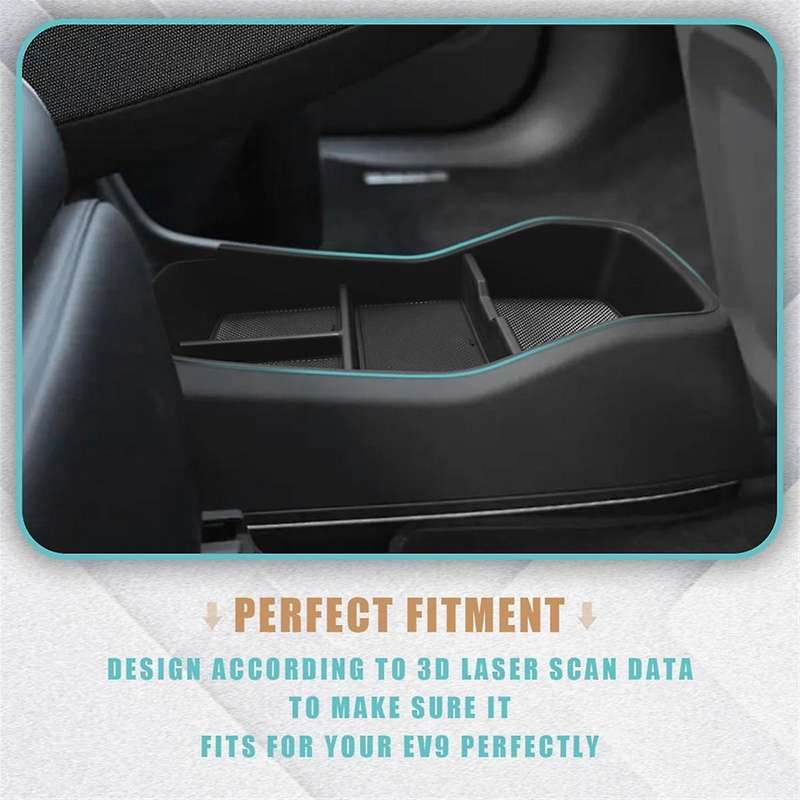 Lower Center Console Organizer Tray Storage Box for EV9 2024 Interior Accessories