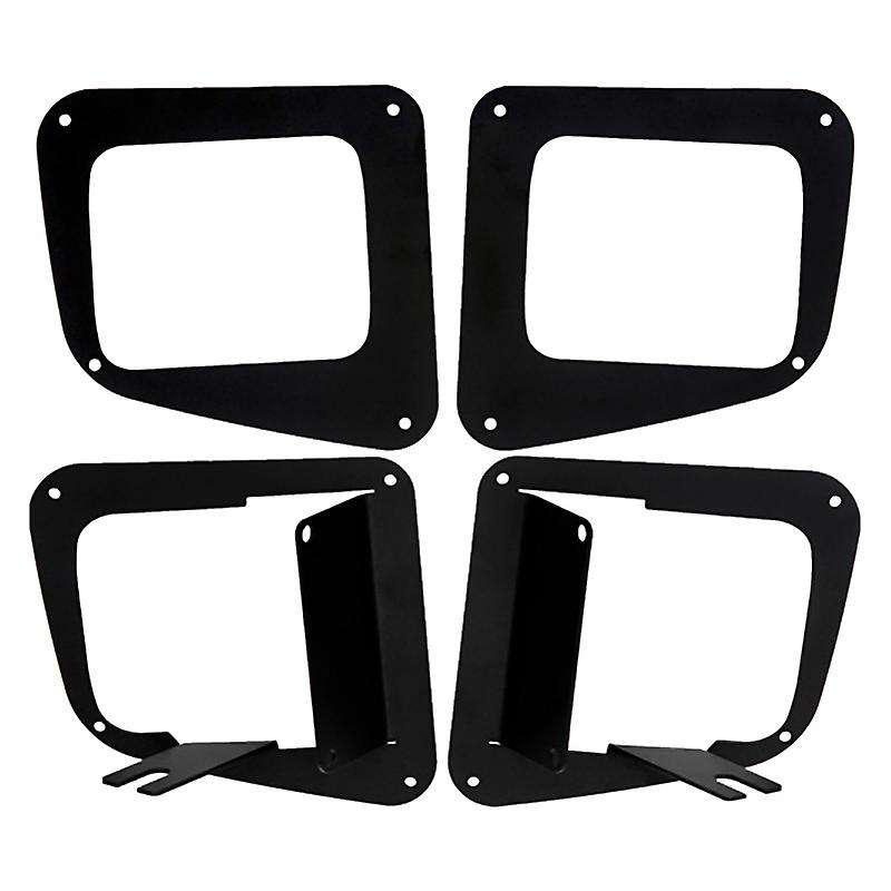 Lower Bumper 3 inch Cube Dually Fog Light Mount Bracket Kit for - 2014-2018