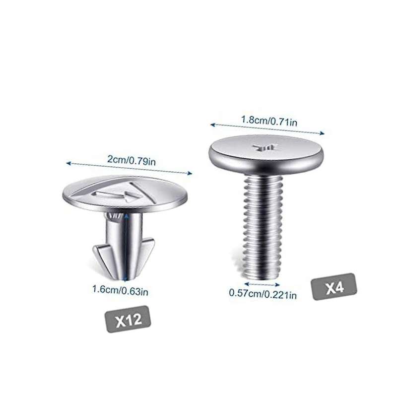 Lower Engine Cover Bolt Pin Screws Radiator Pin and Lower Cover Bolt Lower Pin Screw for Accord (16