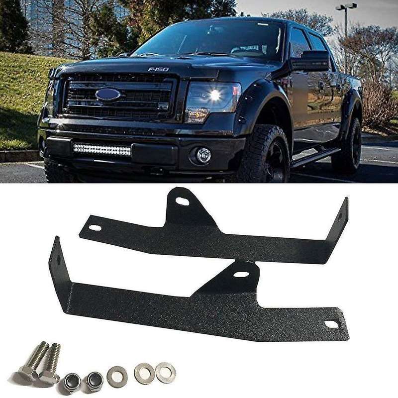 Lower Hiddens Bumper Grille Mounting Brackets for 20-22 inch LED Light Bar for 4WD/2WD 2006-2008