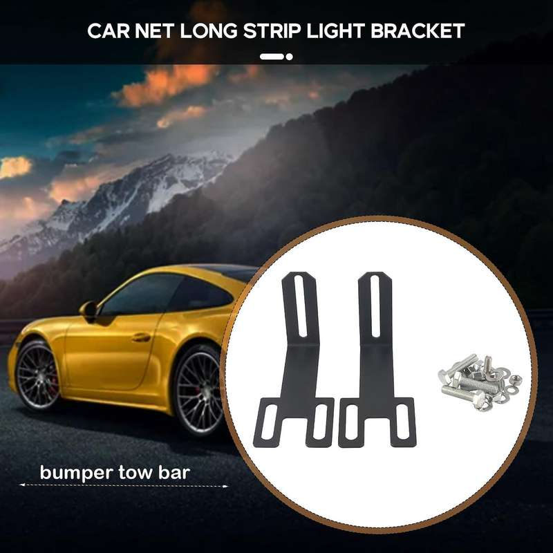 Lower-Hidden Bumper Light Bar Mounting Brackets for 2003-2020 Ram 2500 3500 for 22Inch 32Inch 42Inch