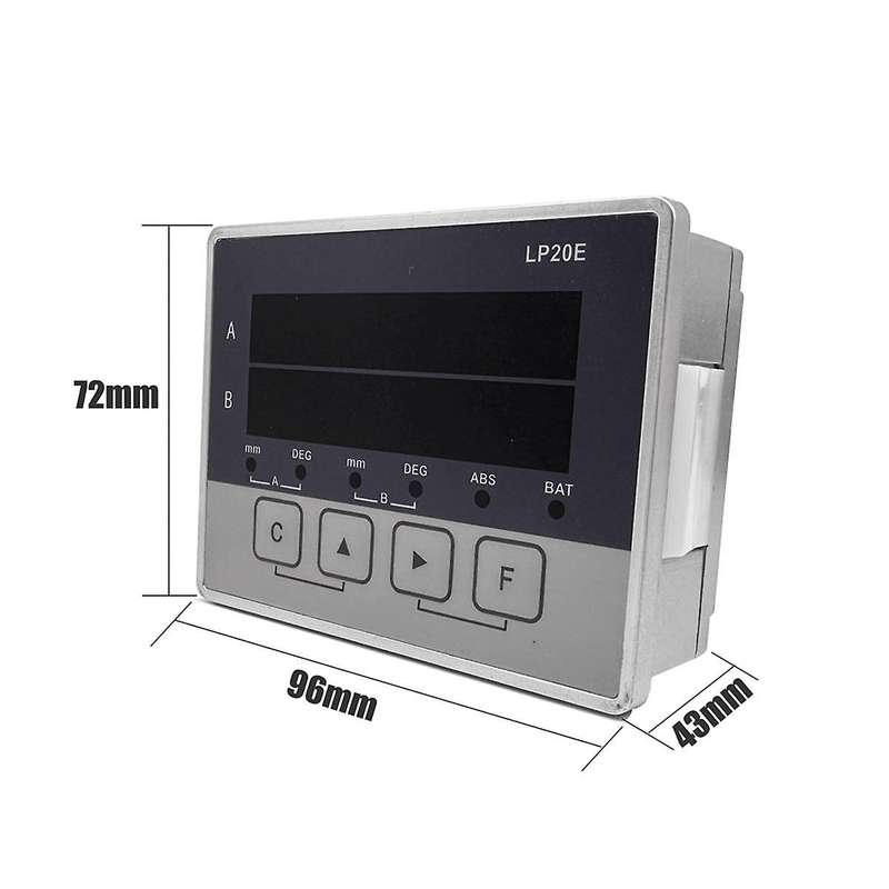 LP20E 2 Axis Digital Display DRO Magnetic Sensor Tape Displacement Readout Scale Position Transducer