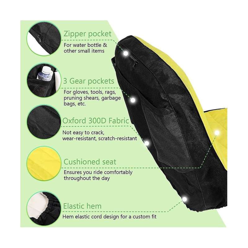 Lp92334 Upgrade Seat Cover Riding Mower Cushioned Seat Up to 18inch High for Mower & Gator, Comforta