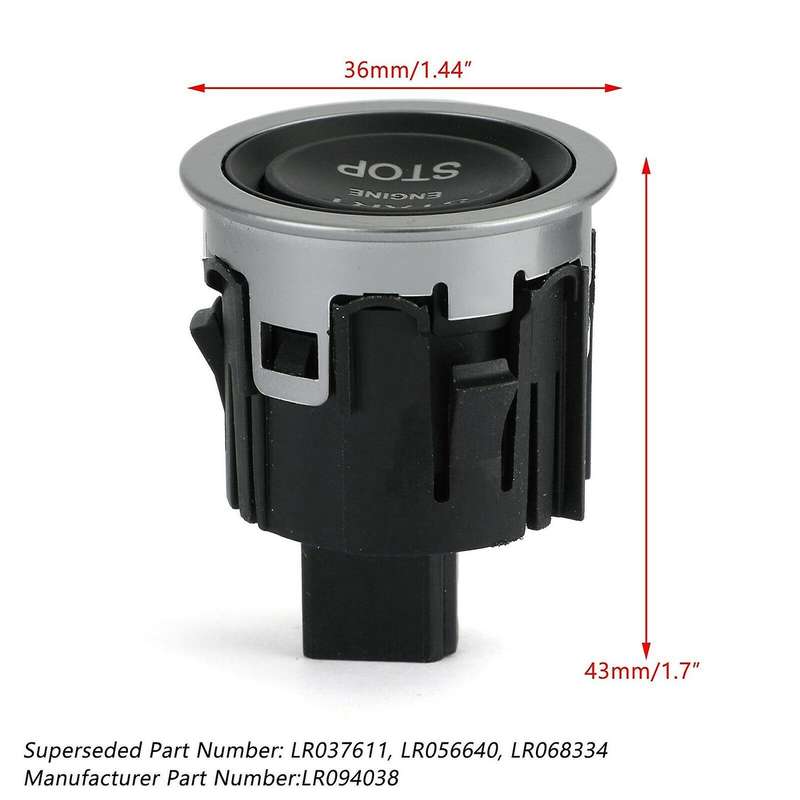 LR094038 Ignition Stop Start Button Switch for Sport Evoque Discovery Sport LR056640 LR068334
