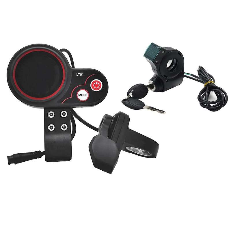 LT01 Display Thumb Throttle+Ignition Lock Key Long Cable for 8/10/Wolf WarriorX/Wolf Warrior11 E Sco