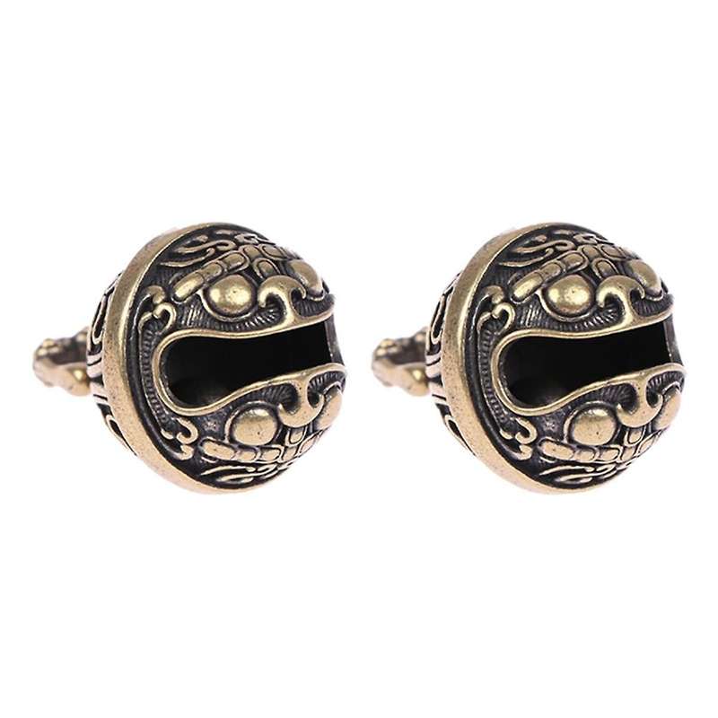 Lucky Brass Handicraft Drop Bell Key Car Button Wind Bell Bronze Bell, Gift Feng Shui Home Pendant