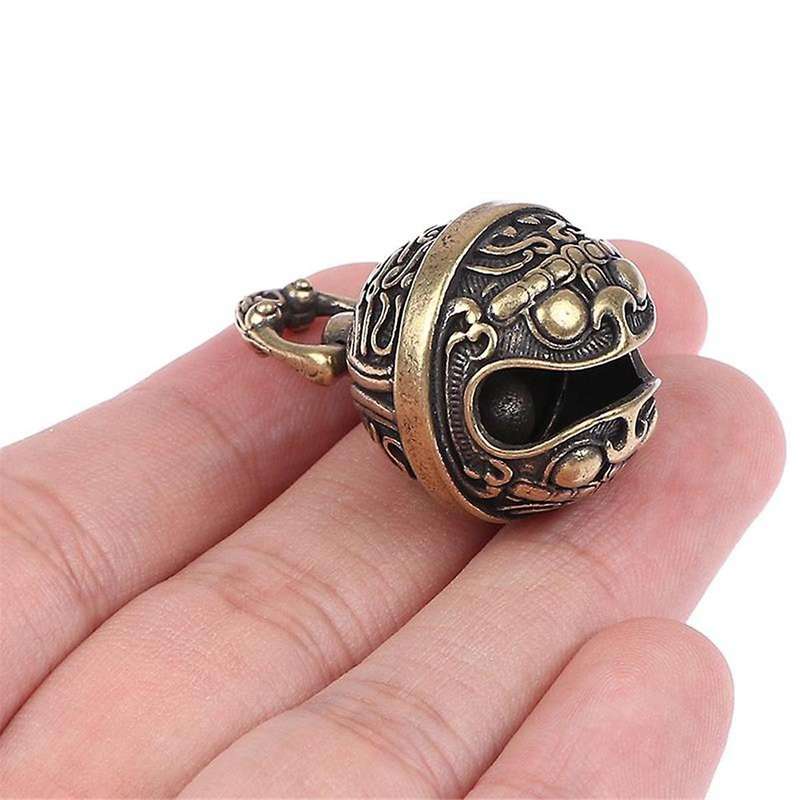 Lucky Brass Handicraft Drop Bell Key Car Button Wind Bell Bronze Bell, Gift Feng Shui Home Pendant