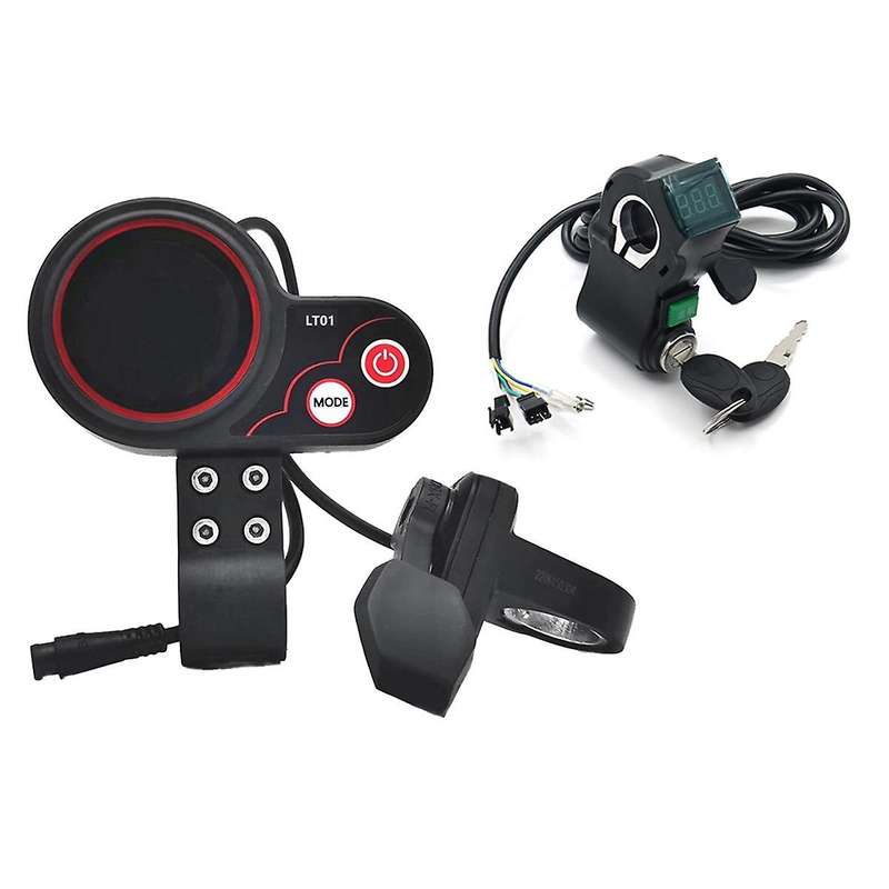 LT01 Display Thumb Throttle+Ignition Lock Key with Cruise for 8/10/Wolf WarriorX/Wolf Warrior11 E Sc