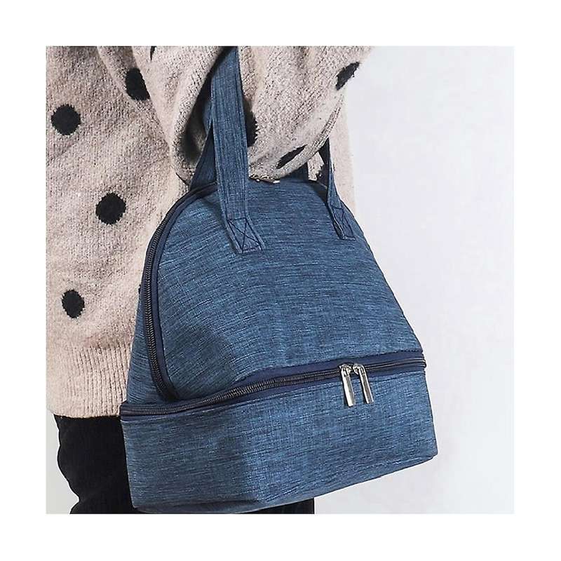 Lunch Bag Insulated Lunch Box Tote Bag for Work, Double Deck Leakproof Lunch Cooler Bags for Travel