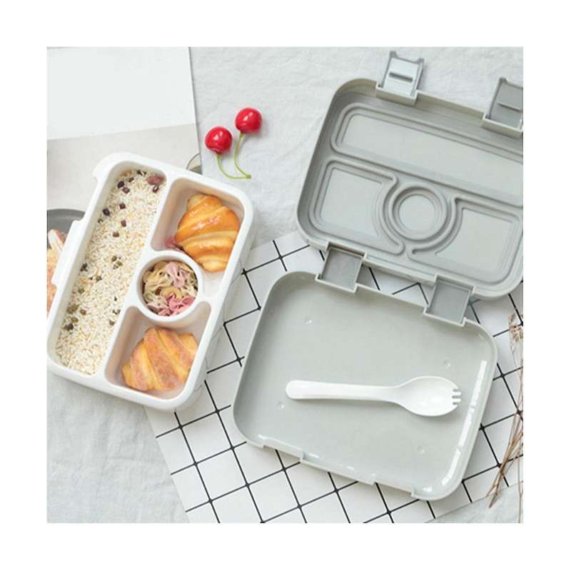 Lunch Box Kids Picnic Food Container Sealed Salad Box Outdoor Camping Lunch Box Tableware Portable L