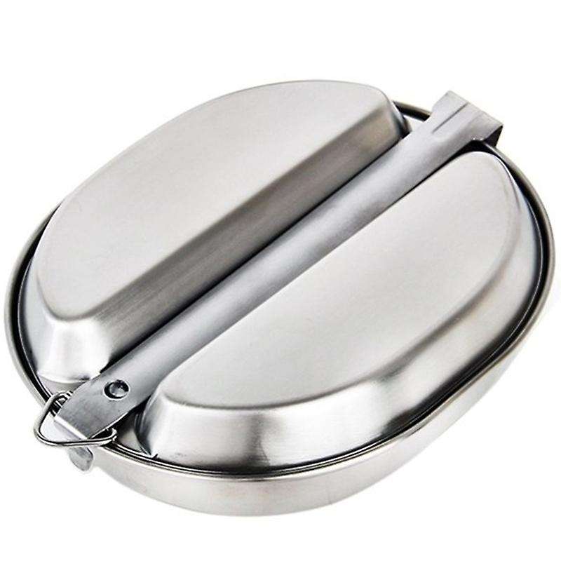 Lunch Camping Box 304 Stainless Steel Lunch Box Outdoor Hiking Food Container Canteen Box Travel Coo