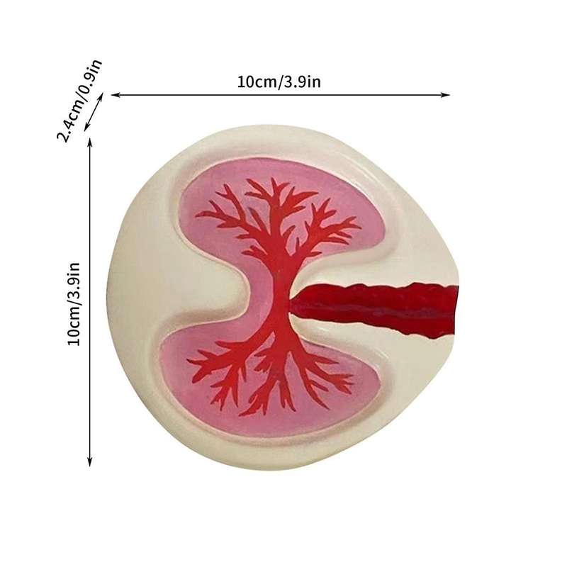 Lung Shape Ashtray Tray Red Funny Ashtray Desktop Home Decoration Handmake Ornaments Decor Birthday
