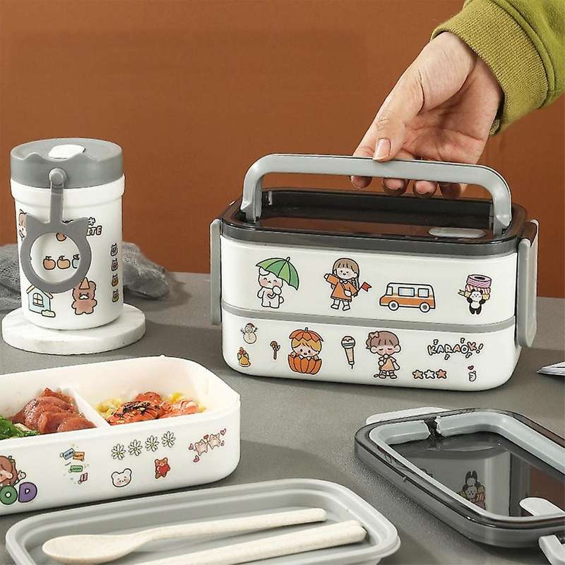 Lunch Box Food Container Bento Box Microwave Safe Lunch Box School Kid's Food Storage Children's Lun