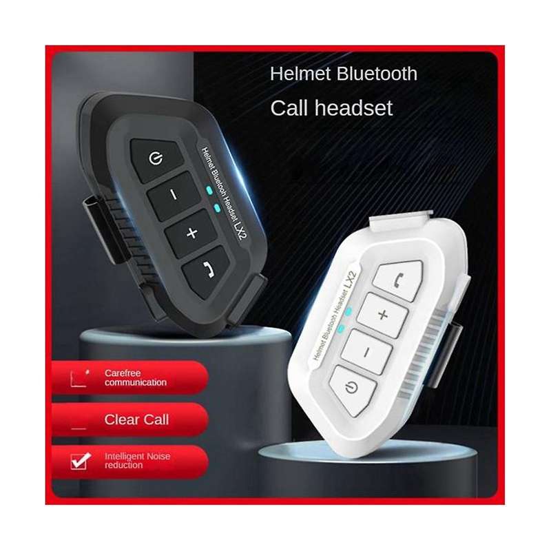 Lx2 Bluetooth5.0 Helmet Headset Wireless Hands-free Call Motorcycle Helmet Waterproof Headset Stereo
