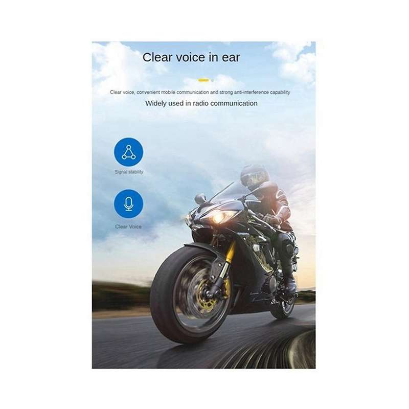 Lx2 Bluetooth5.0 Helmet Headset Wireless Hands-free Call Motorcycle Helmet Waterproof Headset Stereo