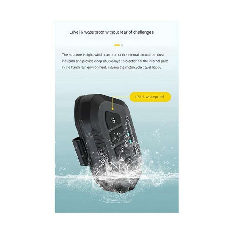 Lx2 Bluetooth5.0 Helmet Headset Wireless Hands-free Call Motorcycle Helmet Waterproof Headset Stereo