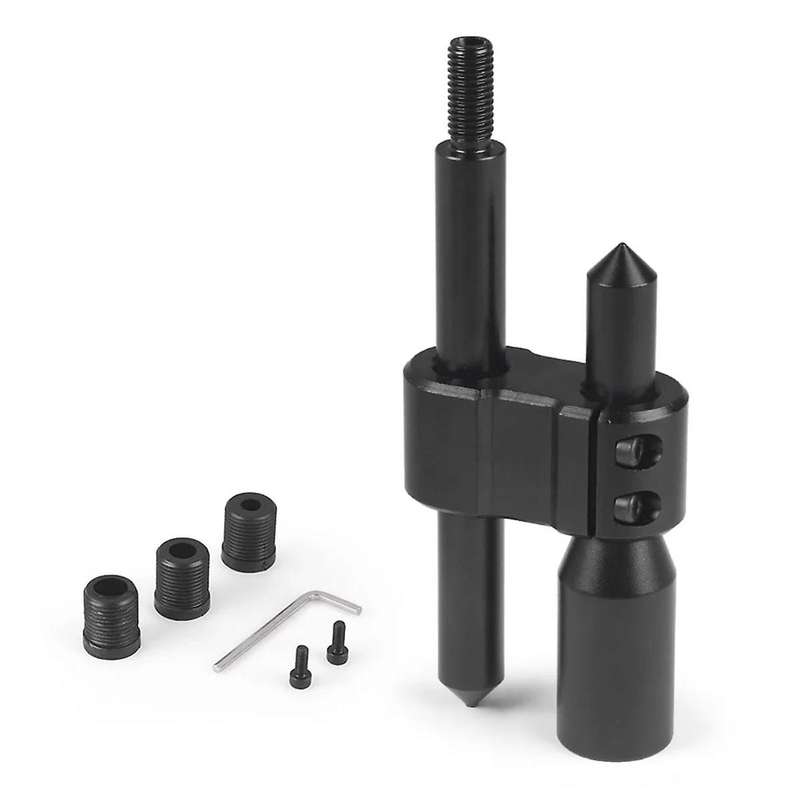 M10x1.5 Aluminum Car H Type Shift Knob Extension Adjustable Extender Gear Shifter with Three Adapter