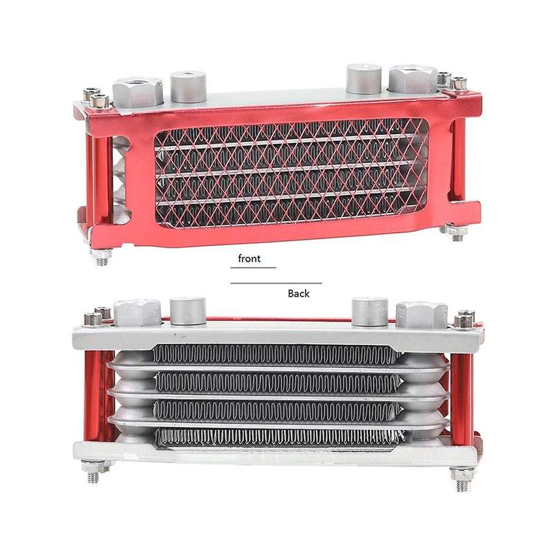 M12 Interface Radiator Aluminium Cooling System for 50-160cc Motorcycle Dirt Pit Monkey Bike Red