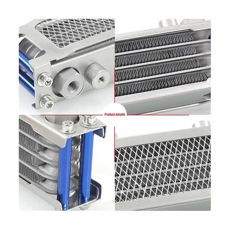 M12 Interface Radiator Aluminium Cooling System for 50-160cc Motorcycle Dirt Pit Monkey Bike Red