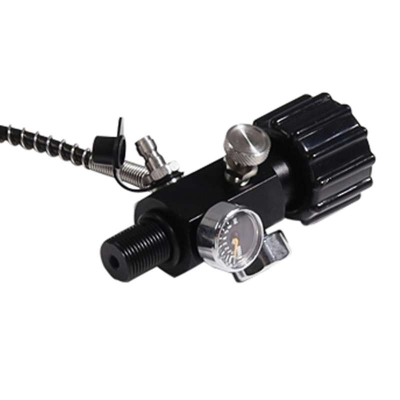 M18x1.5 Pcp Tank Gauge Charging Valve Fill Station Gas Cylinder Refill Adapter 6000psi with 50cm Ho