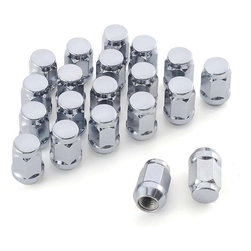 M14x1.5 Wheel Lug Nuts, One-Piece Design Bulge AcornChrome Lug Nuts