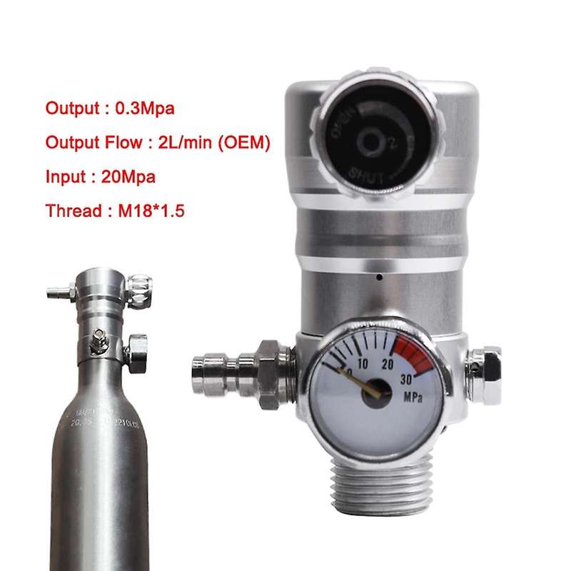 M18x1.5 Oxygen Cylinder Valve 0.3mpa Outlet Pressure Outlet Flow 2l/min