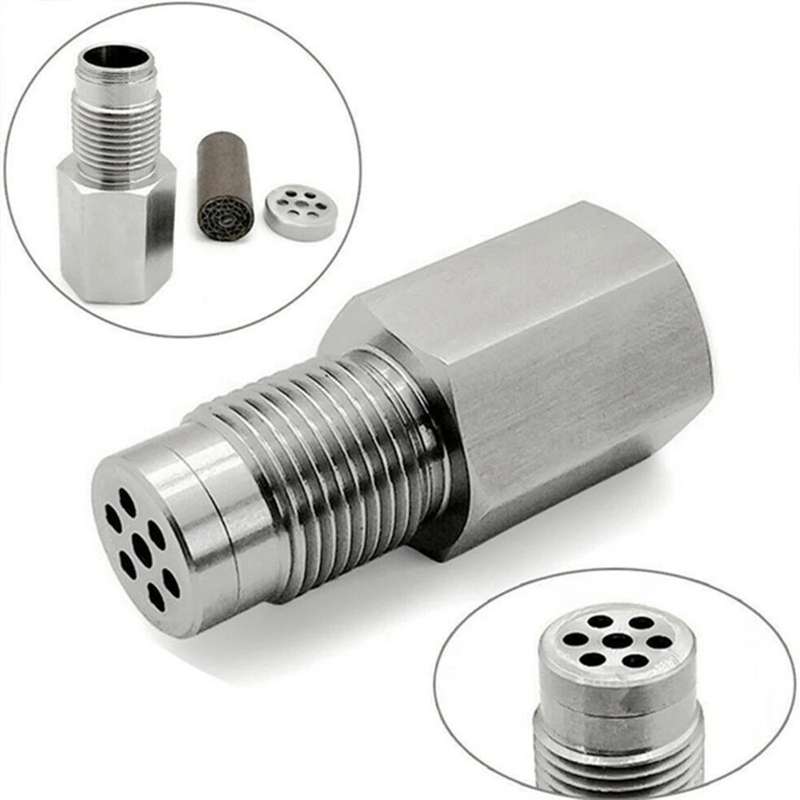 M18X1.5 O2 Oxygen Sensor Adapter with Filter for Decat Hydrogen O2 Extender CEL Fix Check Engine