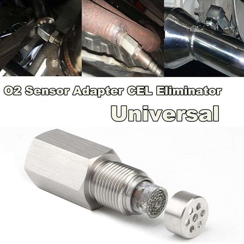 M18X1.5 O2 Oxygen Sensor Adapter with Filter for Decat Hydrogen O2 Extender CEL Fix Check Engine